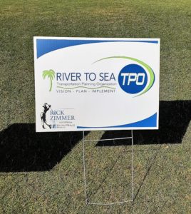 River to Sea TPO golf hole sponsorship sign